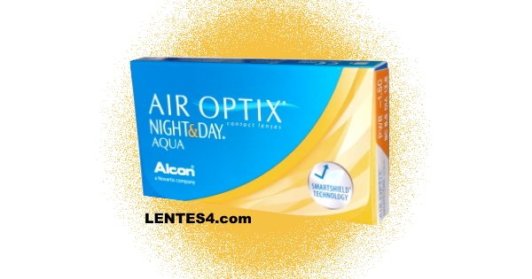 Air Optix Night Day Aqua Hipermetropía - Lentes de contacto LENTES4.com - Side Angle FRC